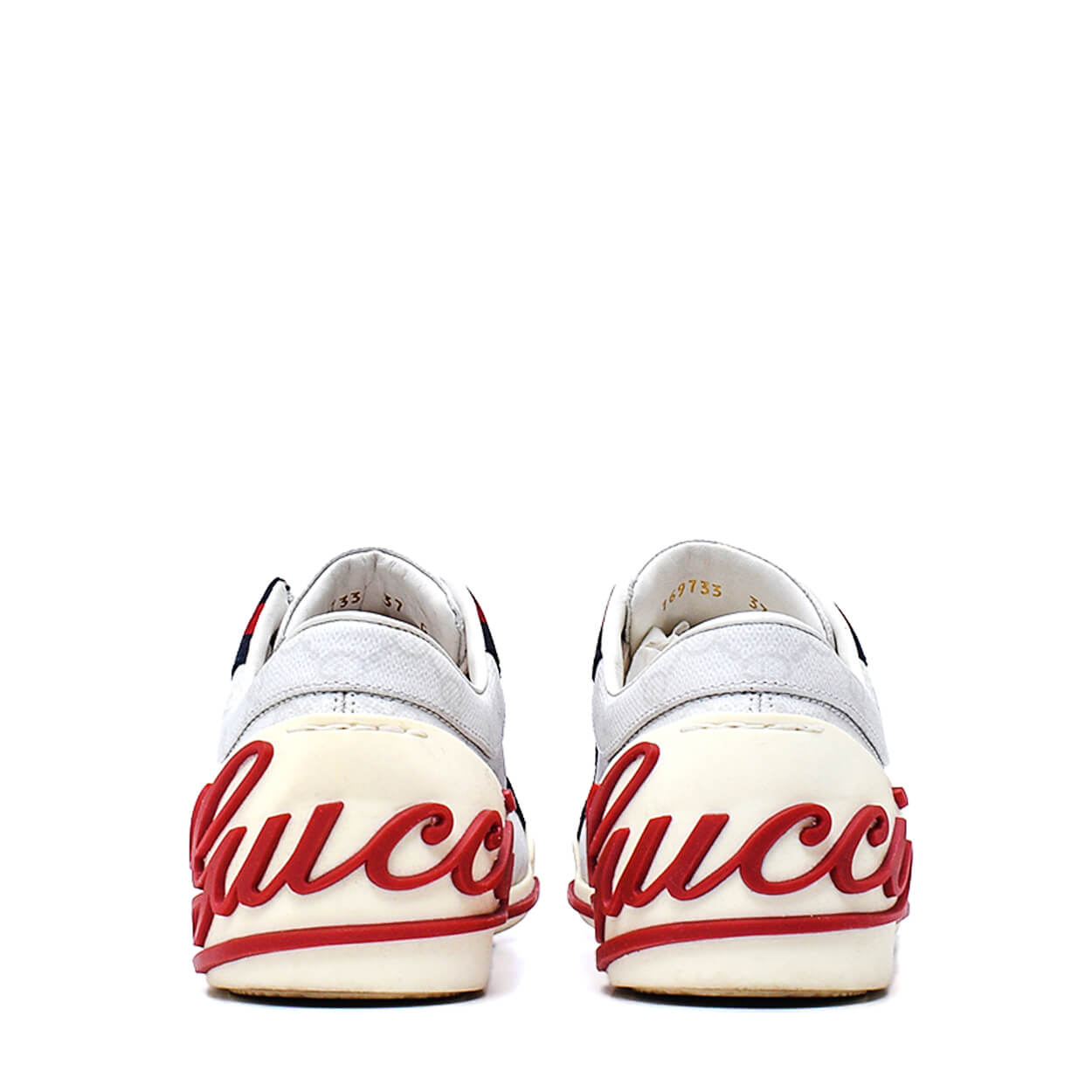 Gucci - White Canvas Modello Tennis Sneaker 37